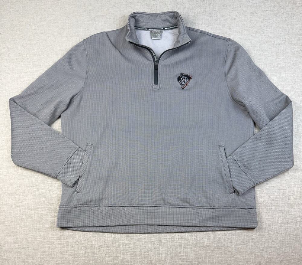 Levelwear Oklahoma State Cowboys OSU Men’s XXL Gray Quarter Zip Pullover